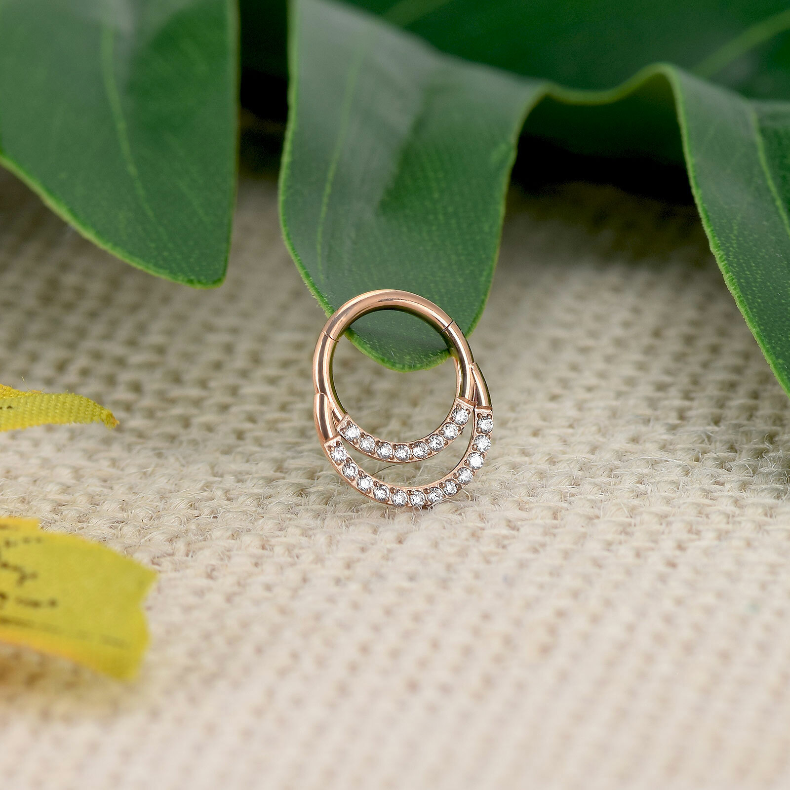 1Pc 16G Hinged Septum Clicker Ring Nose Rings Hoops Surgical Steel Daith Earring