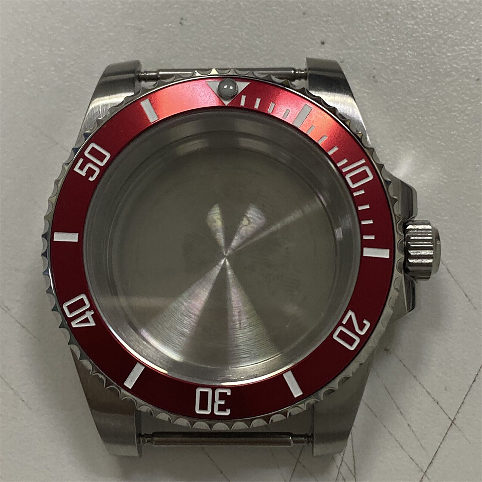 40mm Sapphire Glass Steel Bezel Watch Case For NH35 NH36 Automatic Movement