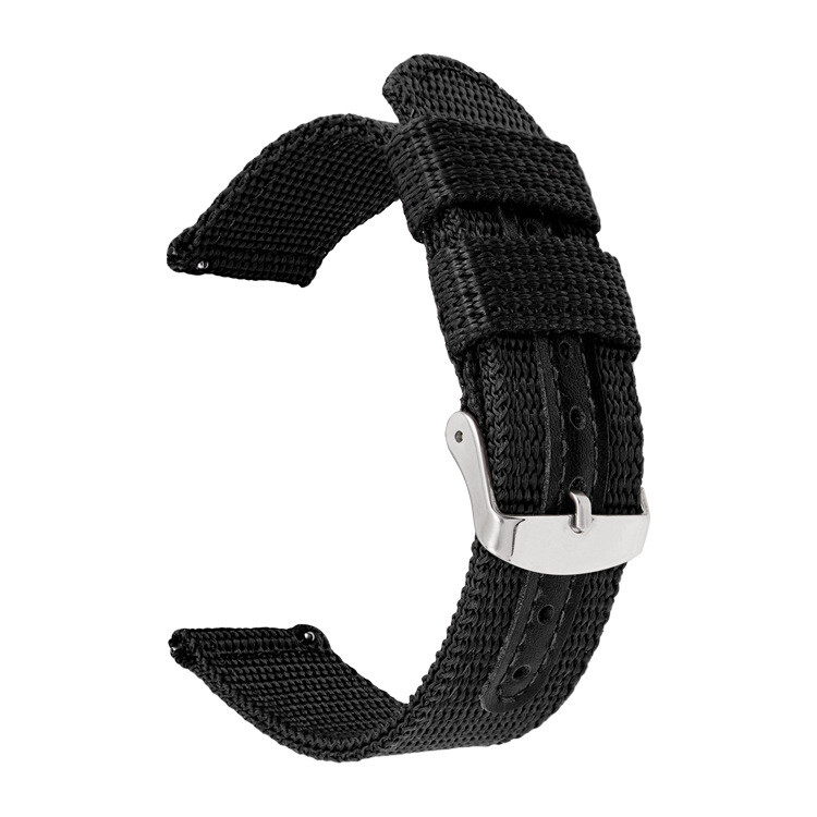 18mm 20mm 22mm 24mm Military Canvas Nylon Watch Band Strap Bracelet