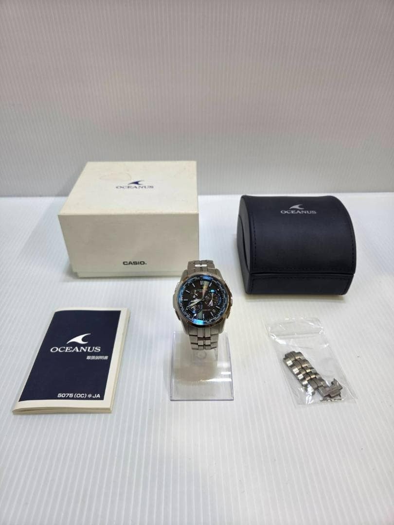 CASIO OCEANUS Manta OCW-S1400-1AJF Black Titanium Tough Solar Multiband 6 w/Box