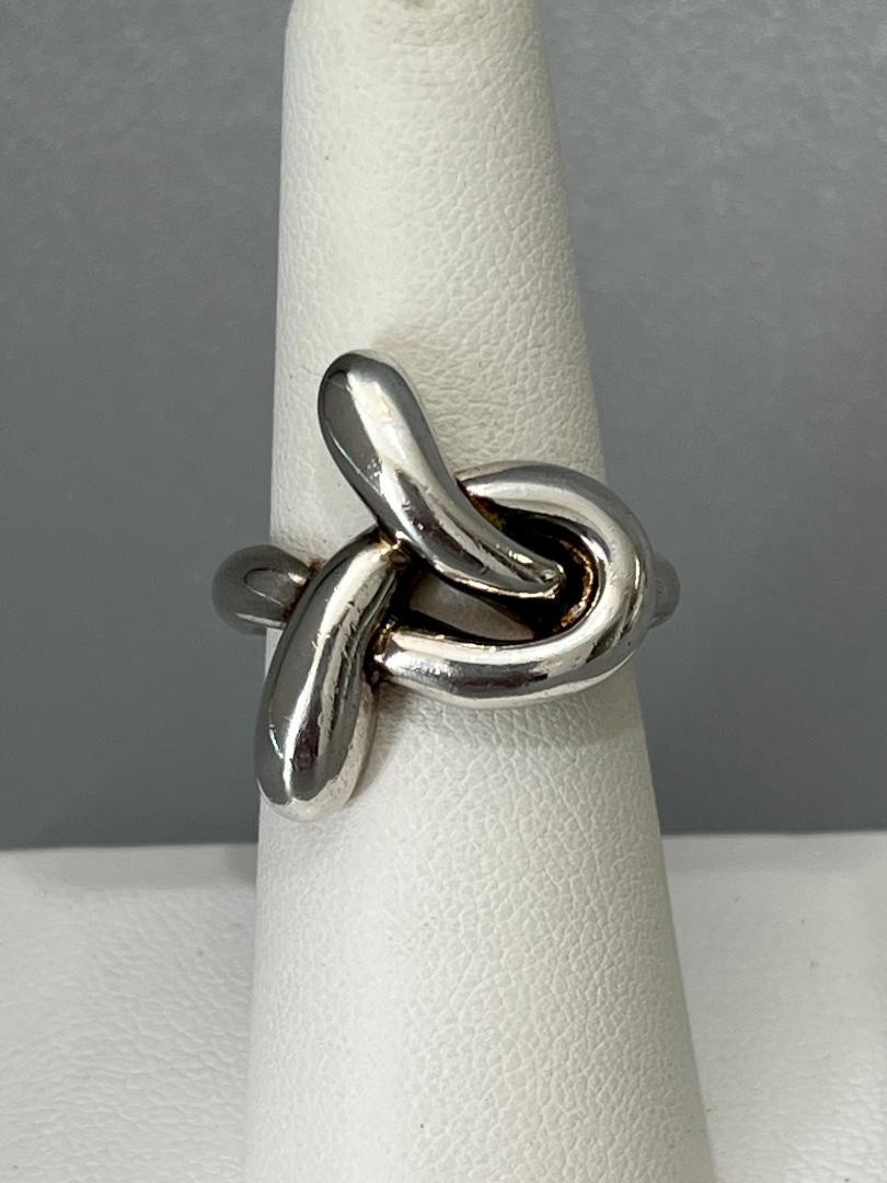 Angela Cummings AC STUDIO Sterling Silver 925 Modernist Knot Twist Ring Size 6