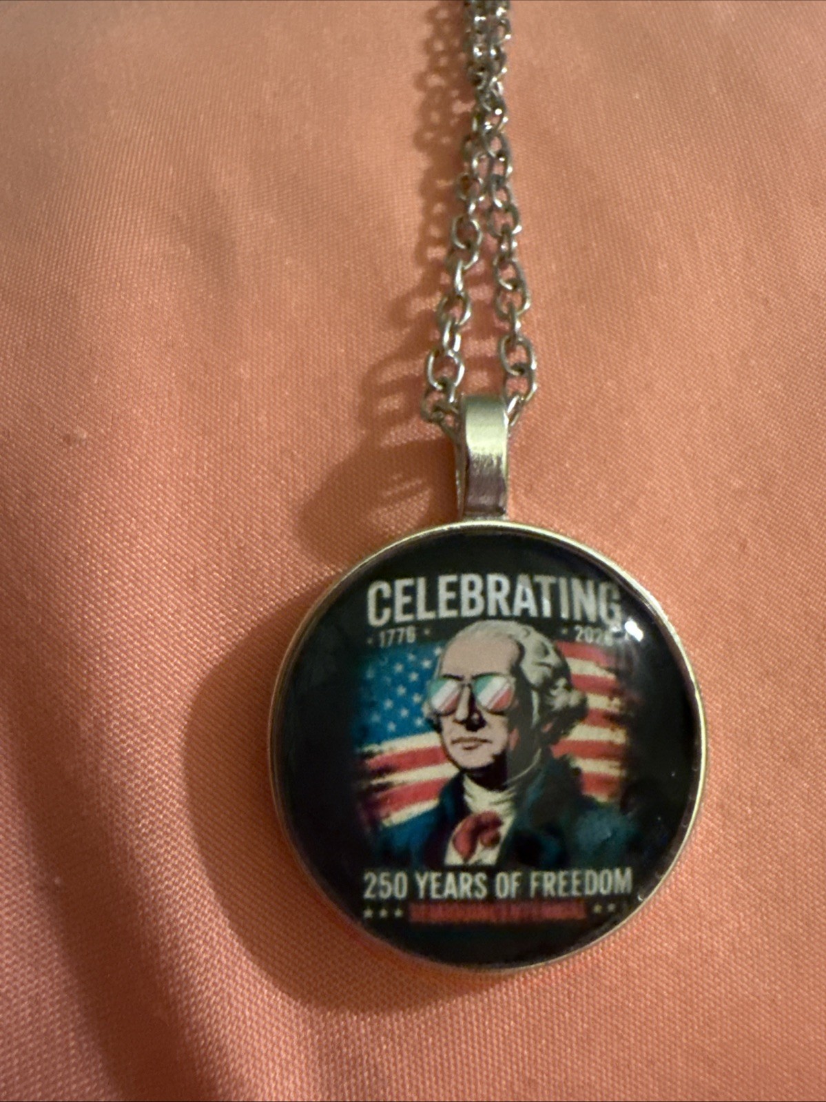 Celebrate 250 Years Of Freedom 250th Anniversary Pendant Necklace