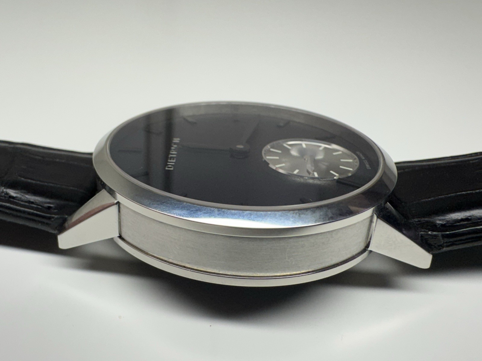 dietrich “night” black dial 17 jewels mechanical swiss made wristwatch $3995