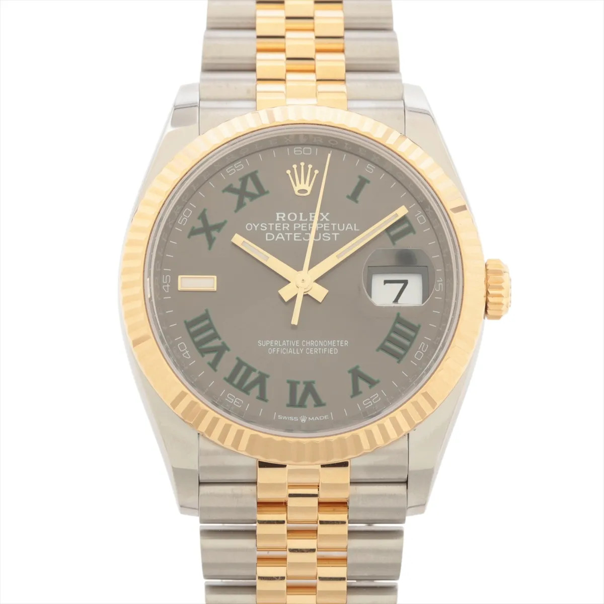 Rolex DATEJUST 36 126233 SS×YG SS×YG AT Slate dial jubilee bracelet