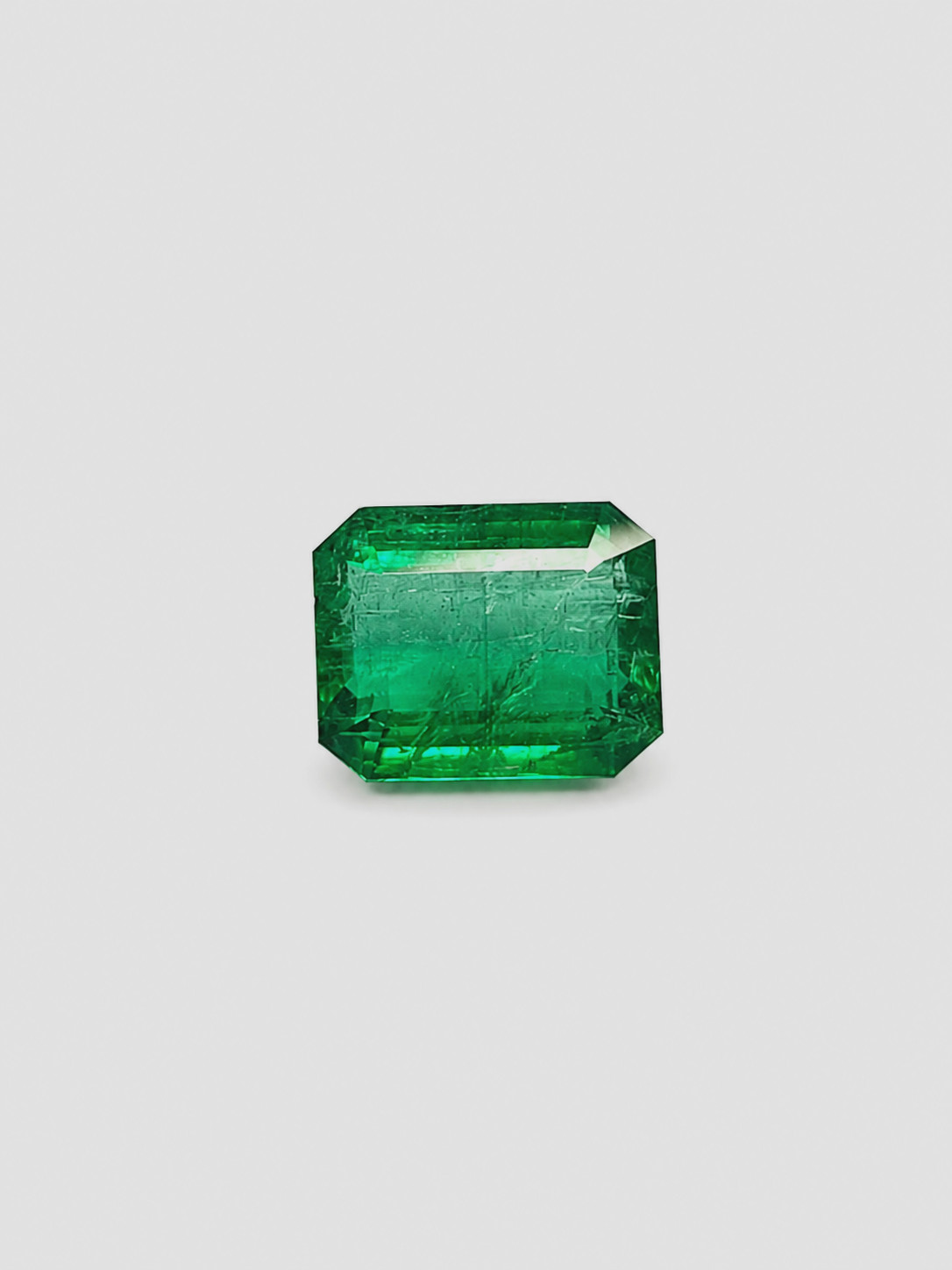 7.53 Ct Natural Zambian Emerald Octagon Cut Certified Loose Gemstone