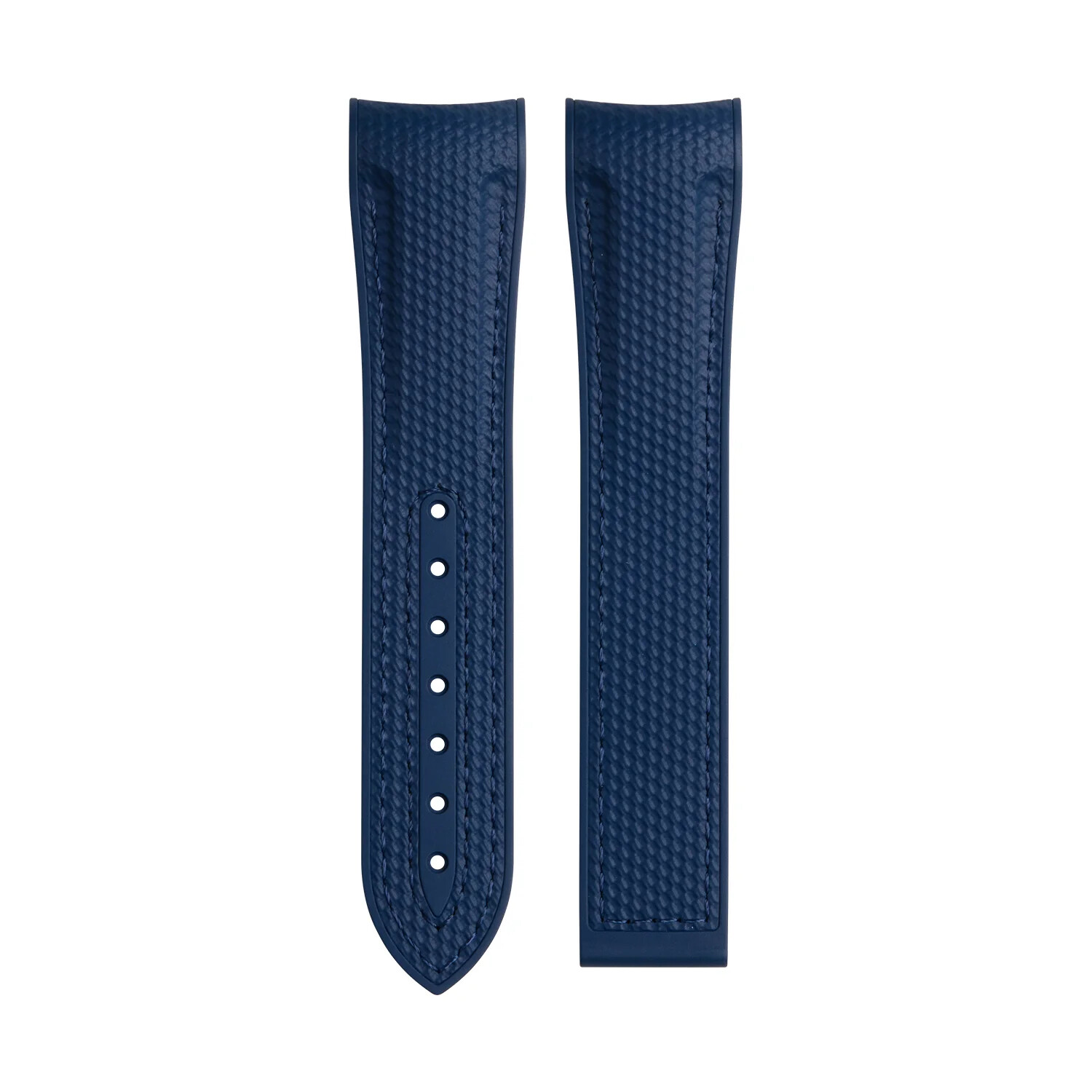 21mm FKM Rubber Watch Strap Fits Omega Seamaster Planet Ocean 600M