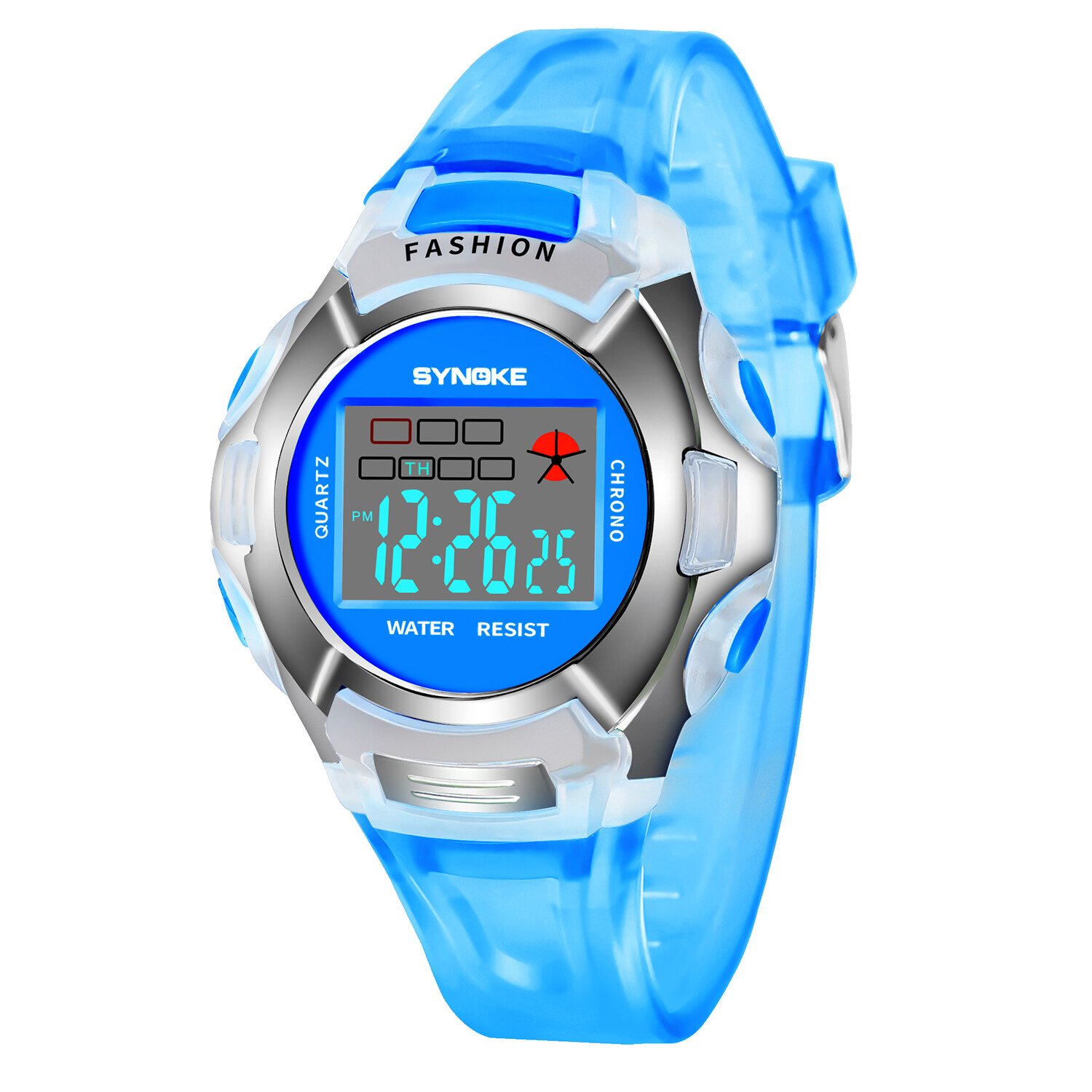 1X Child Boy Girl Xmas Gift Multifunction Sport Electronic Digital Wrist Watch