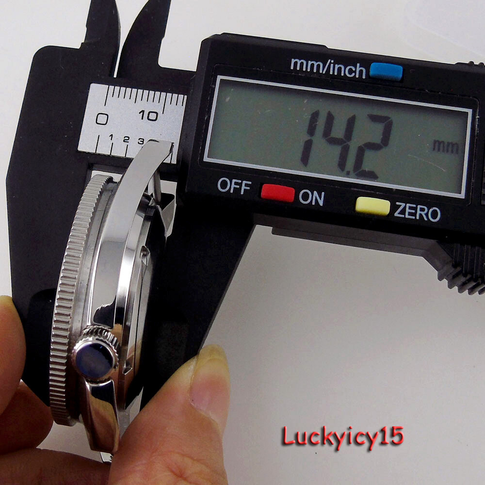 41mm Watch Case Fit for NH35 NH36 PT5000 ETA 2824 ST2130 Movement Domed Sapphire