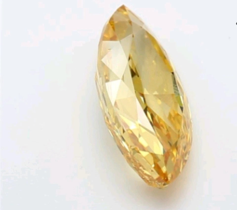 A+ 5 Ct vivid Yellow Marquise Cut Lab Grown CZ Diamond FL Loose Gemstone