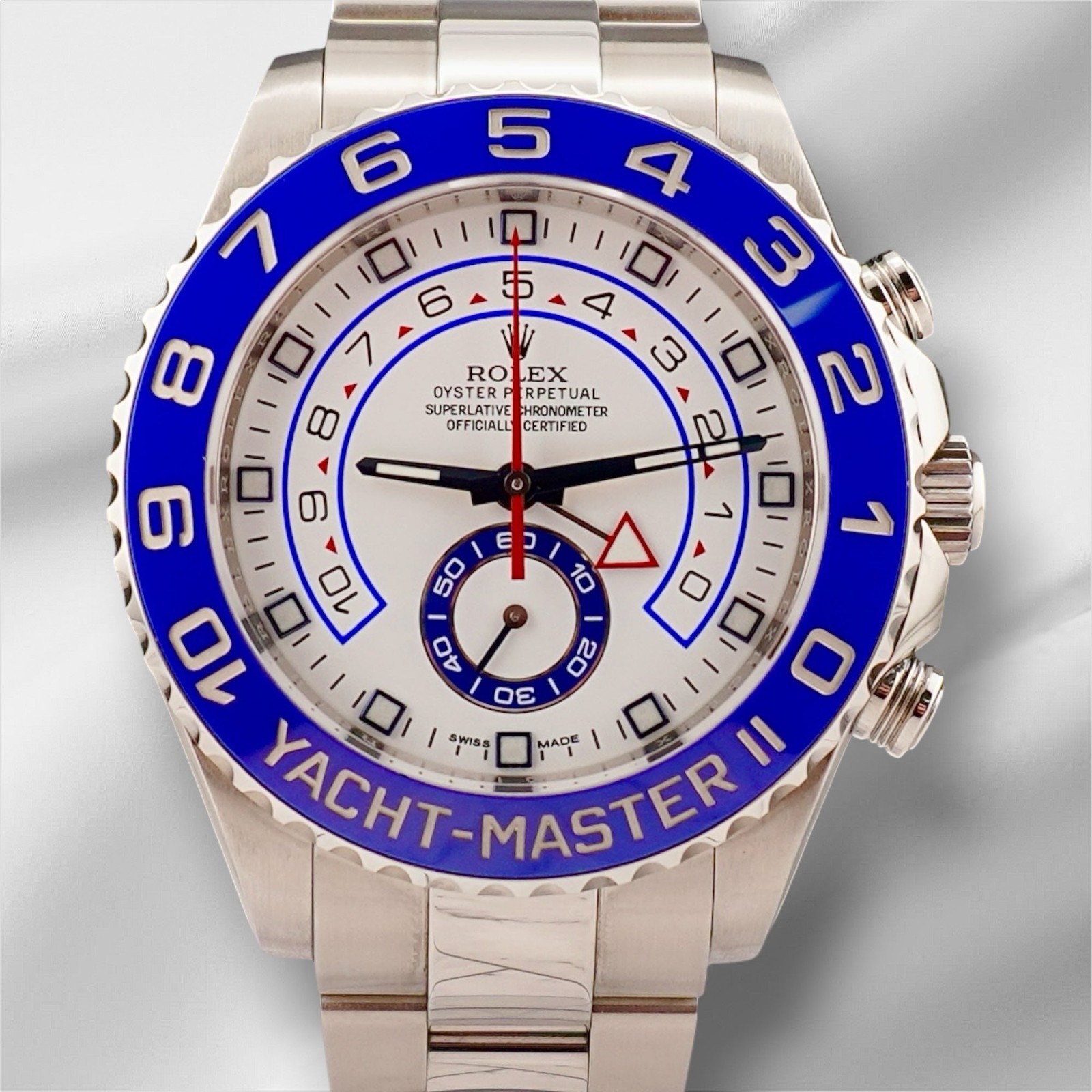 Rolex Yacht-Master II 44mm Blue Cerachrom Bezel Stainless Steel 116680