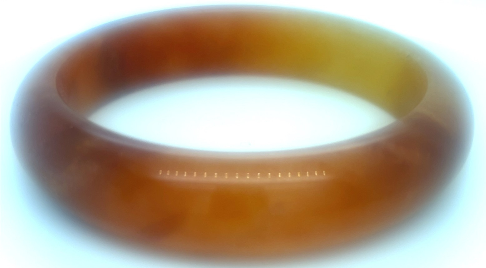 Grade A Orange Peach Jadeite Bangle 61mm