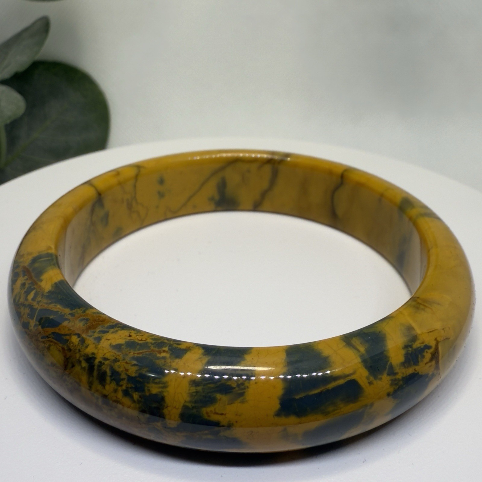 Pietersite Hard Bangle Size: 58.4MM Width: 13.7MM