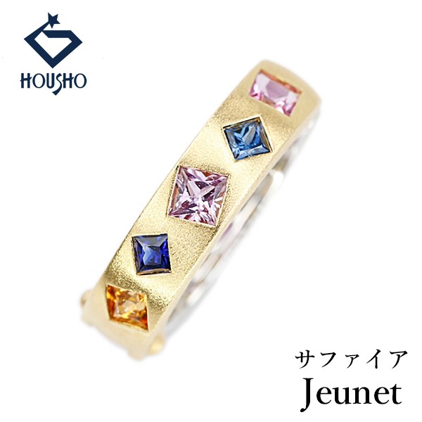 Jeunet sapphire Earring K18 yellow gold K18 white gold Single-ear Used 908416