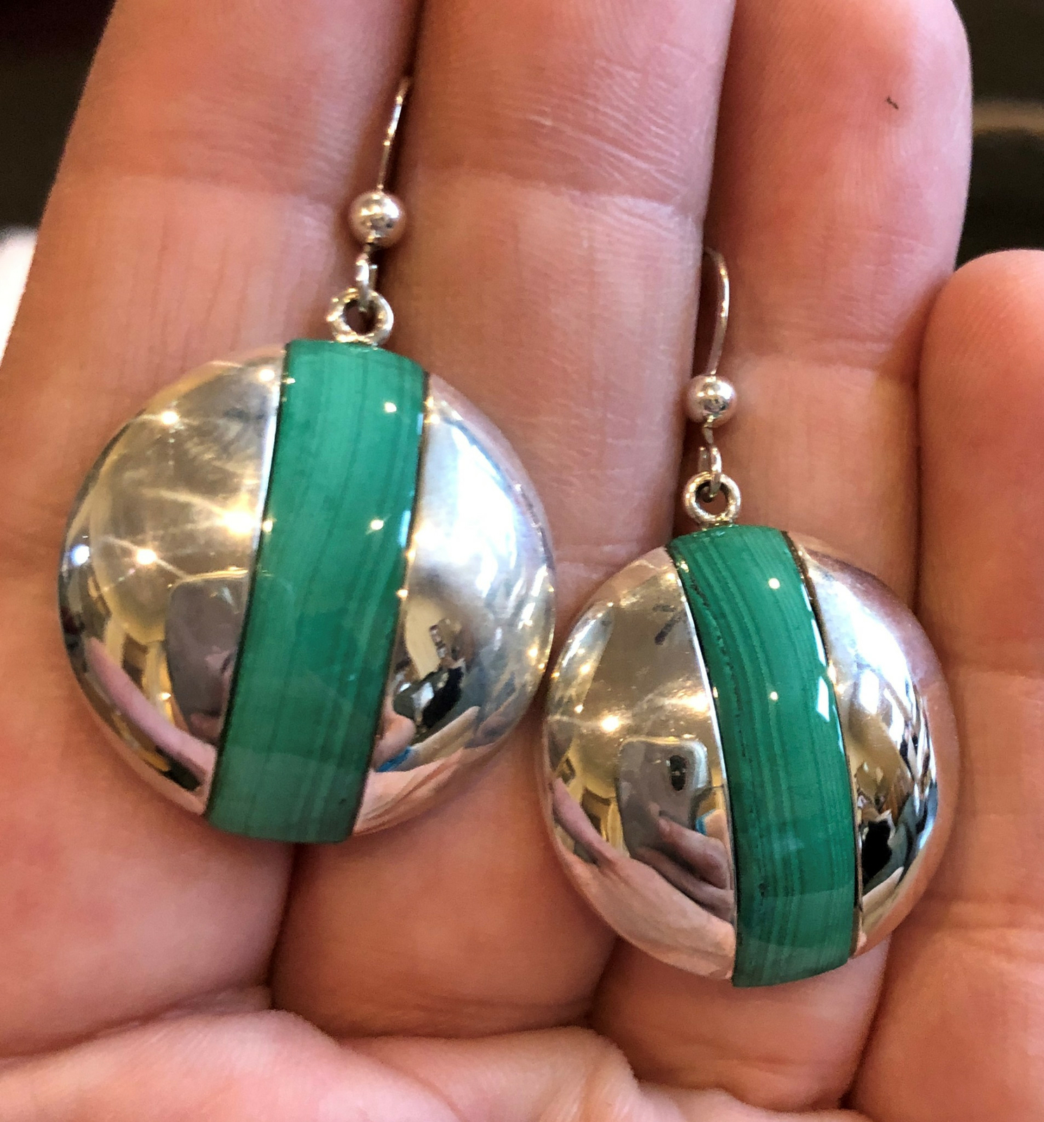 MINE FINDS by JAY KING Malachite Earrings, Sterling Silver