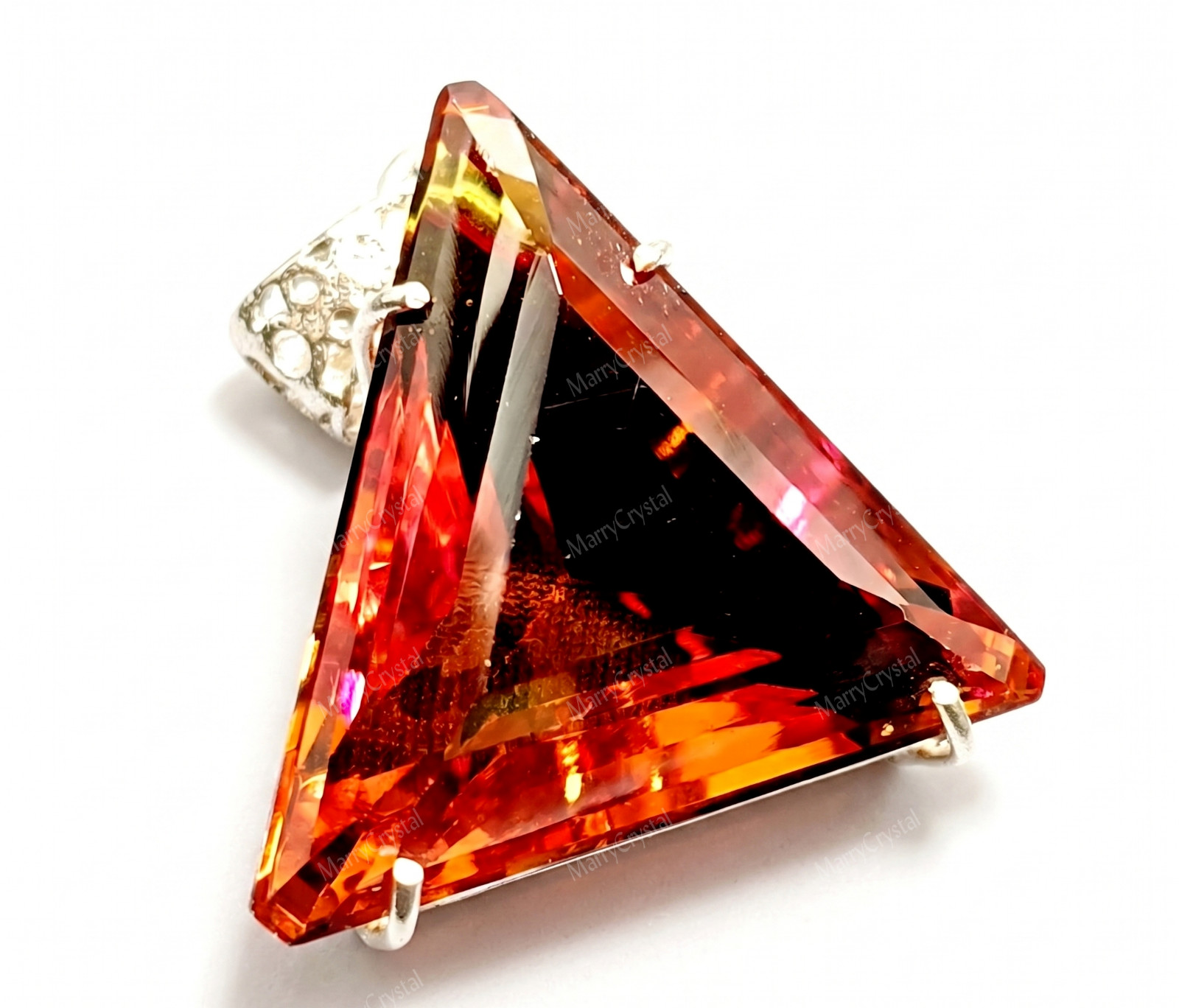 Lightshift Pendant Color Changing Zultanite Glass Trillion Cut Loose Gemstone