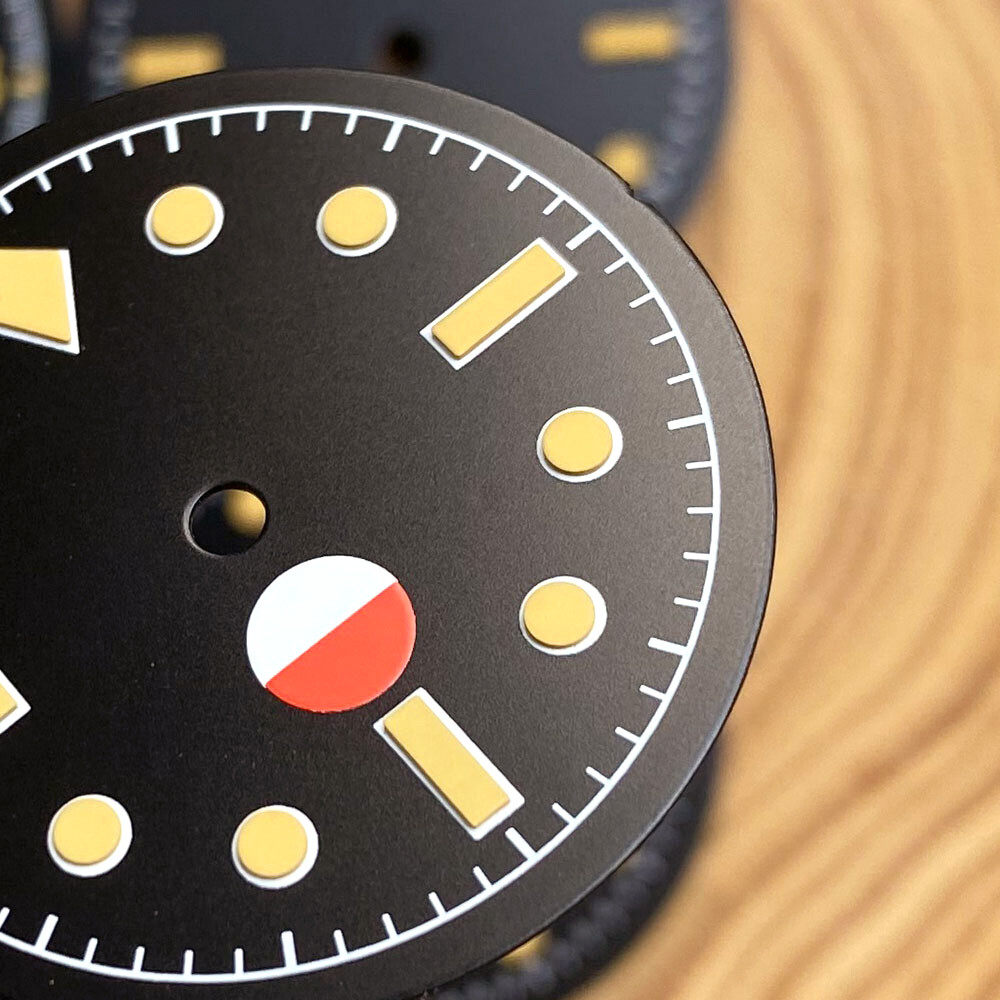 50-Fathoms 29mm Black Watch Dial Face Luminous Fit NH35 NH36 ETA2824 Miyota 8215
