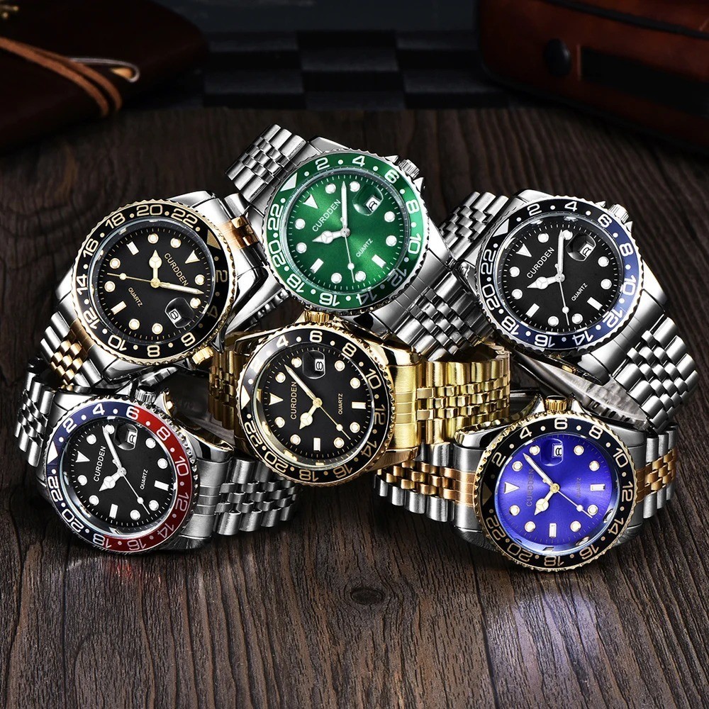 Men Famous Brand Watches Students Boys Fashion Stainless Steel Band Casual Calen