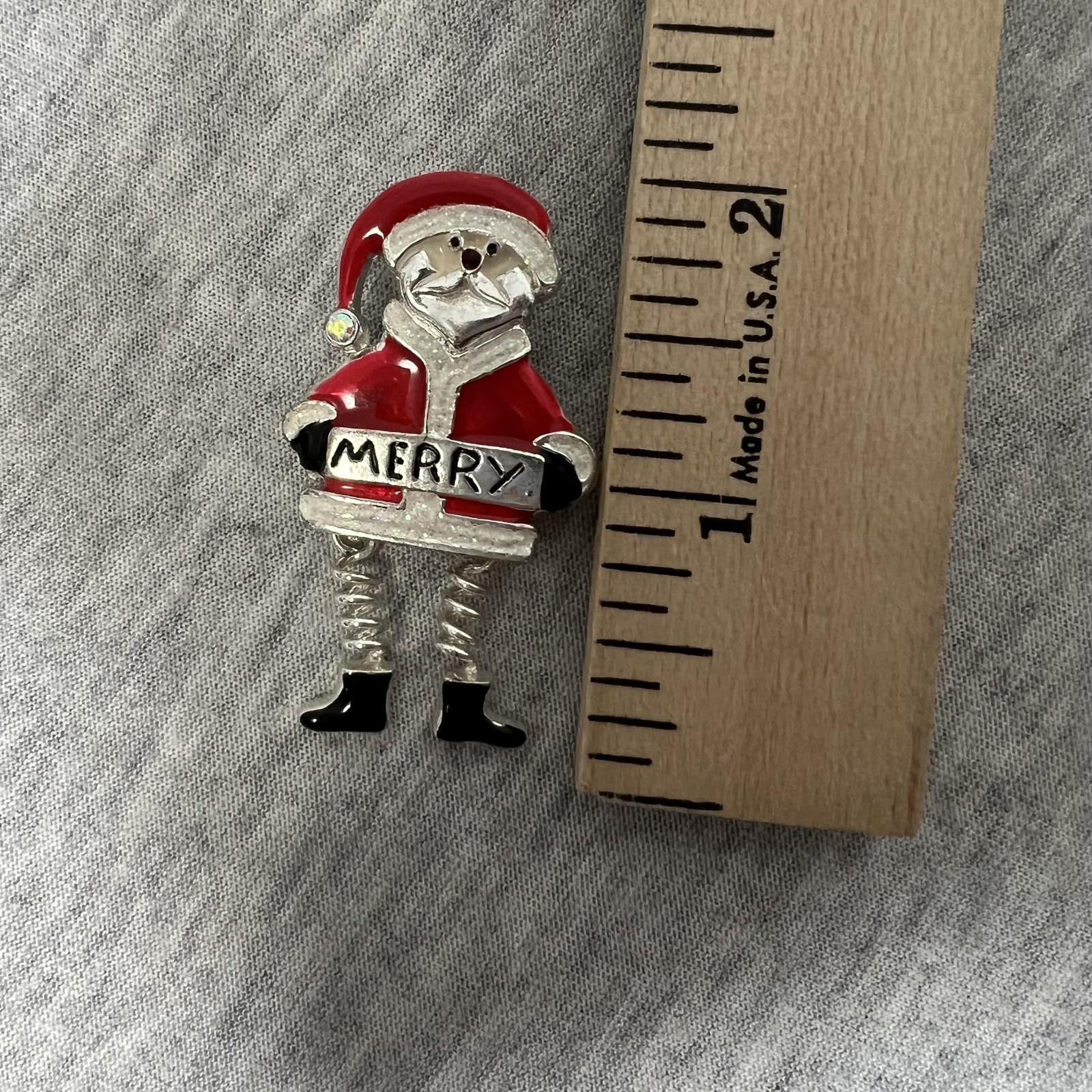Vintage Y2K Target AJMC Christmas Brooch Pin Lot Snowman Santa Bell Enamel