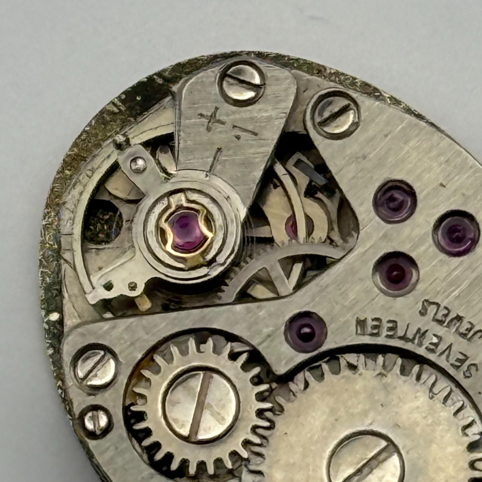 FHF 69-21 Watch Movement Baume 17 Jewels Swiss Manual Wind Parts Repair 15.3mm