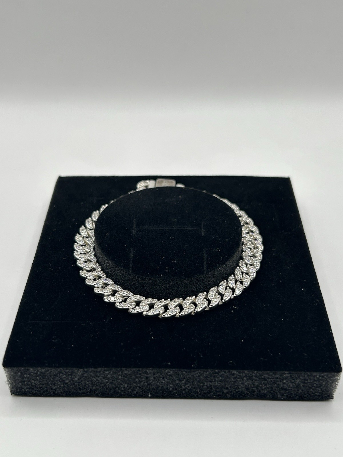 Pandora Timeless Pavé Cuban Chain Bracelet 16cm 6.3” 925 ALE CZ 593008C01