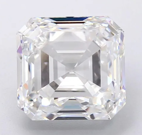 Loose CVD Lab-Grown Diamond 4.50 mm Asscher – D Color – Clarity FL Certified
