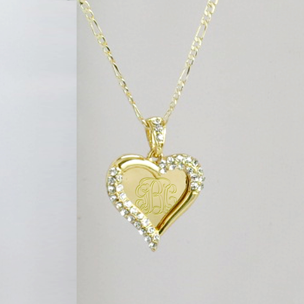 Personalized Monogram 18K Gold Plated Name Necklace