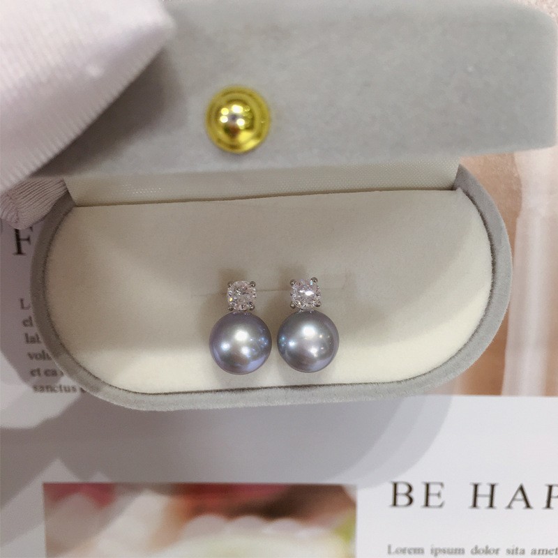 Pearl earrings , Silver Earrings , handmade earrings for women, AAAAA quality
