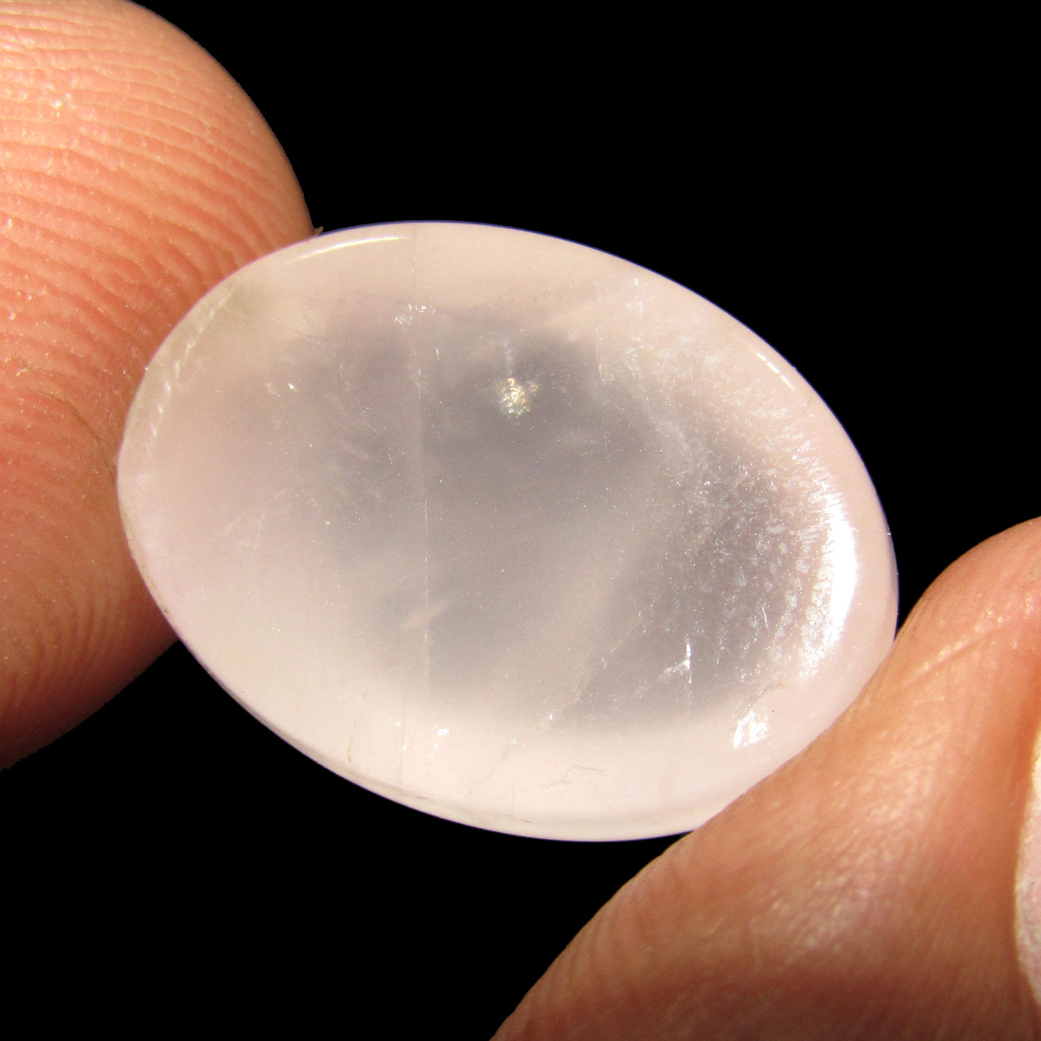 13.90Cts Natural Oval Cabochon Brazilian Rose Quartz UNHEATED Gemstone CH 7448