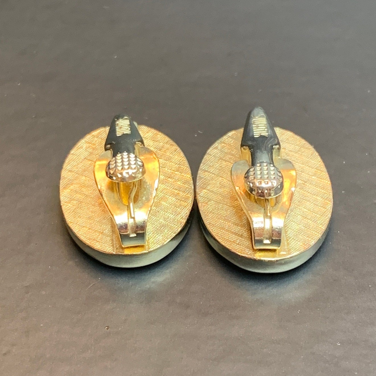 SWANK Novelty Tie Clips Vintage | Railroad & Revolver