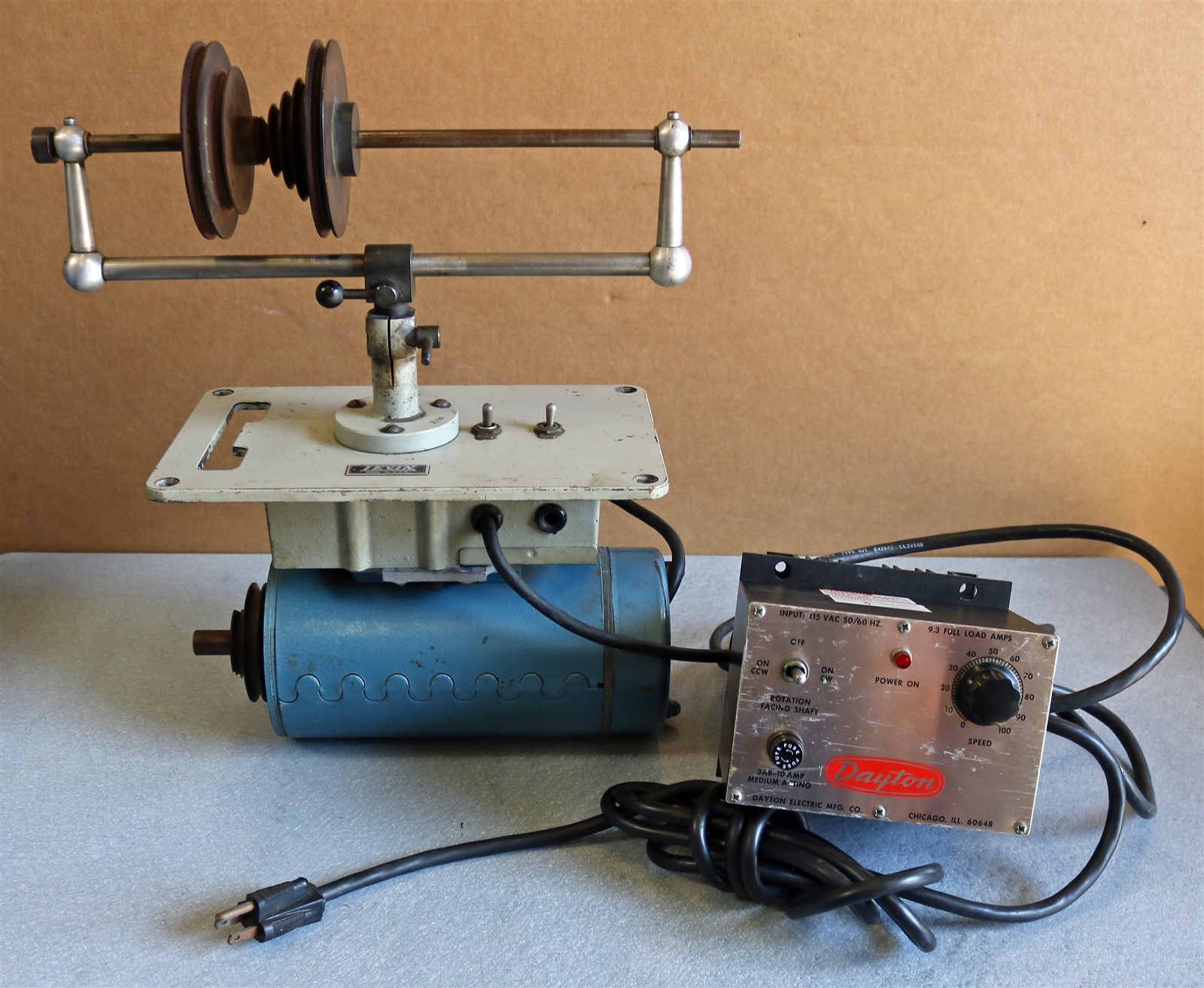 Levin Lathe Countershaft, Base, DC Motor W/ Variable Speed Drive Unit – – E3039