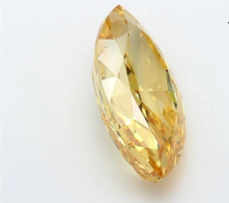 A+ 5 Ct vivid Yellow Marquise Cut Lab Grown CZ Diamond FL Loose Gemstone