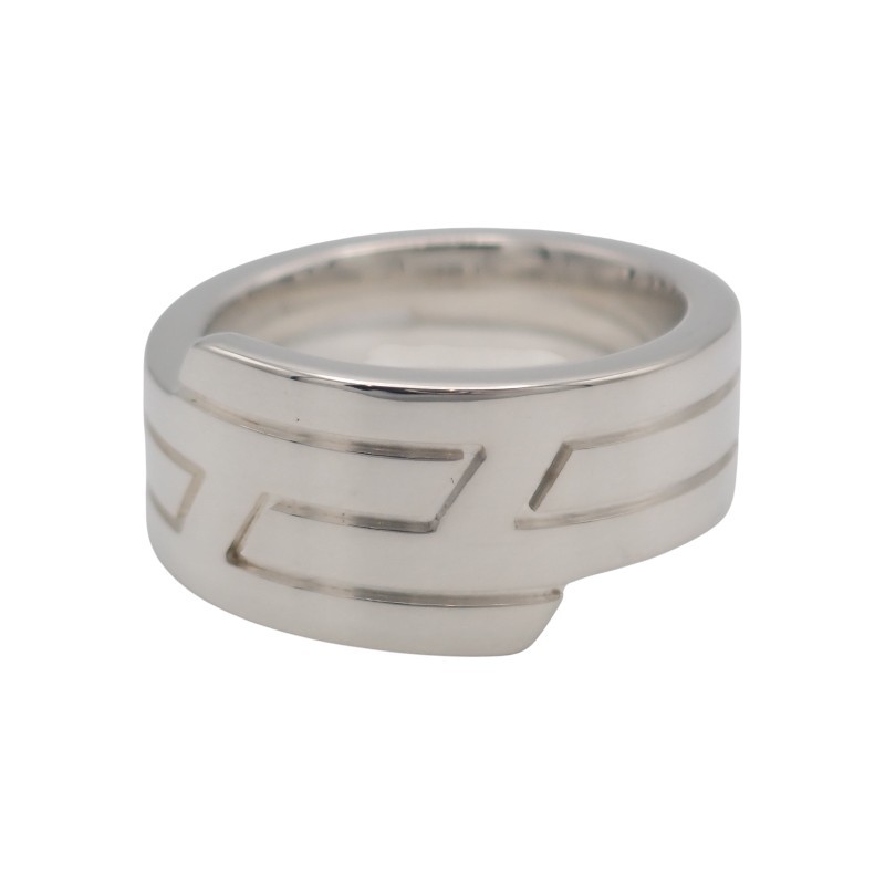 HERMES #13(JP Size) ring Silver/black Silver925 Women