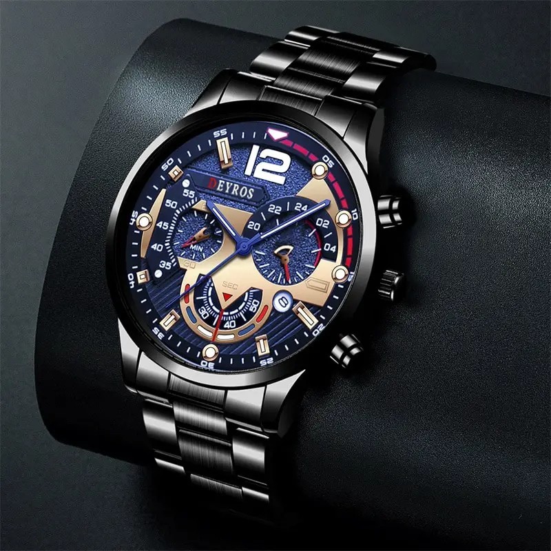 Mens Fashion Watch Quartz Wrist Watch Casual Business Luxury Accessories