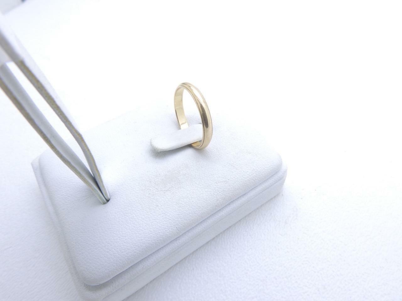 14k Yellow Gold 3.35 mm Traditional Wedding Band Ring 3.1 Grams Size 9.25