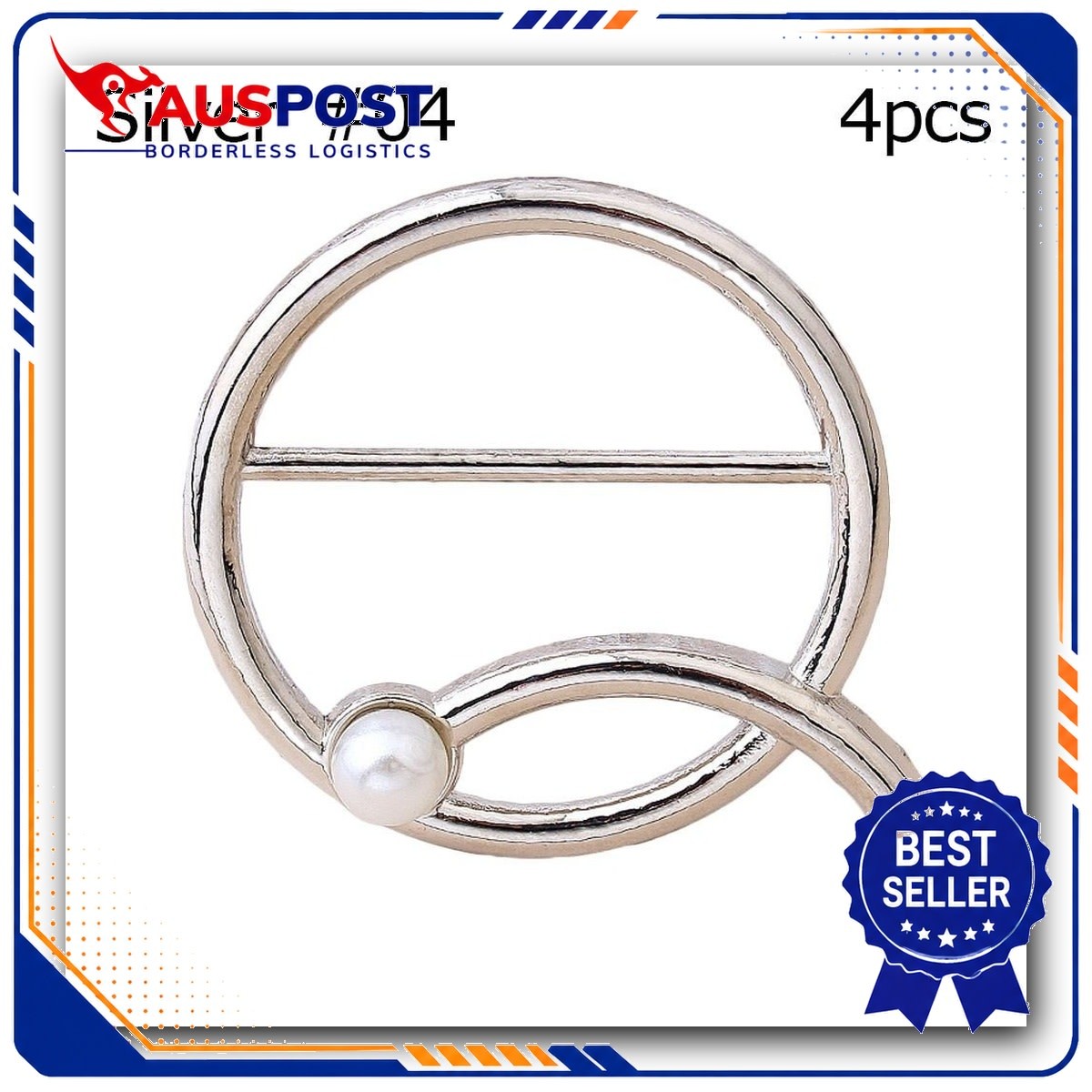 T-Shirt Clip Waist Buckle Shawl Buckle Scarf Ring Clips for Fashion Accessories