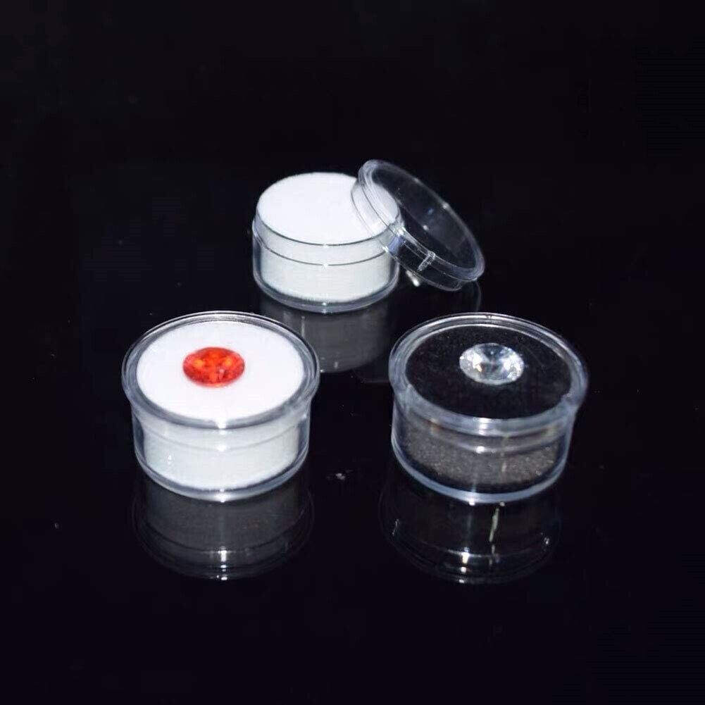 Transparent Gems Display Collection Storage Box Jewelry Loose Diamond Container