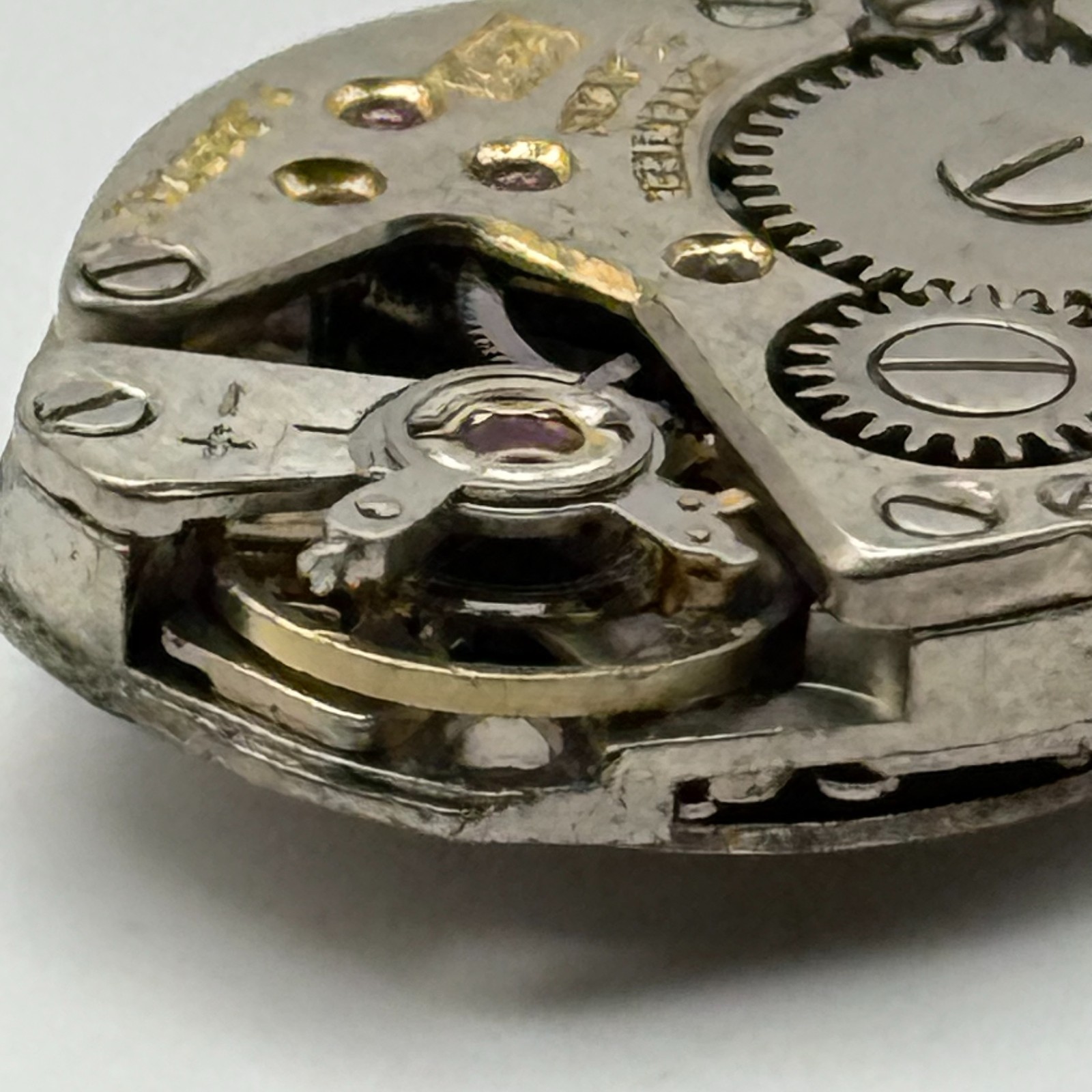 FHF 69-21 Watch Movement Rone 17 Jewels Swiss Manual Wind Parts Repair 15.3mm