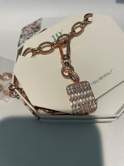 BP Necklace NK28221 Be Anything But Basic CZ Rose Gold Plated