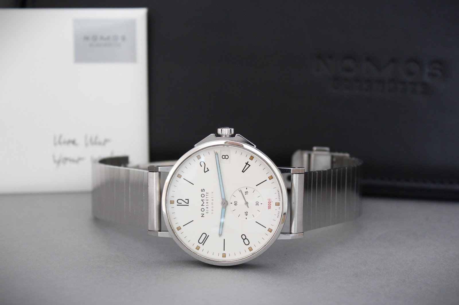 NOMOS Tangente Sport Neomatik 580 42mm Steel 2021 Full Set inc 6-month warranty