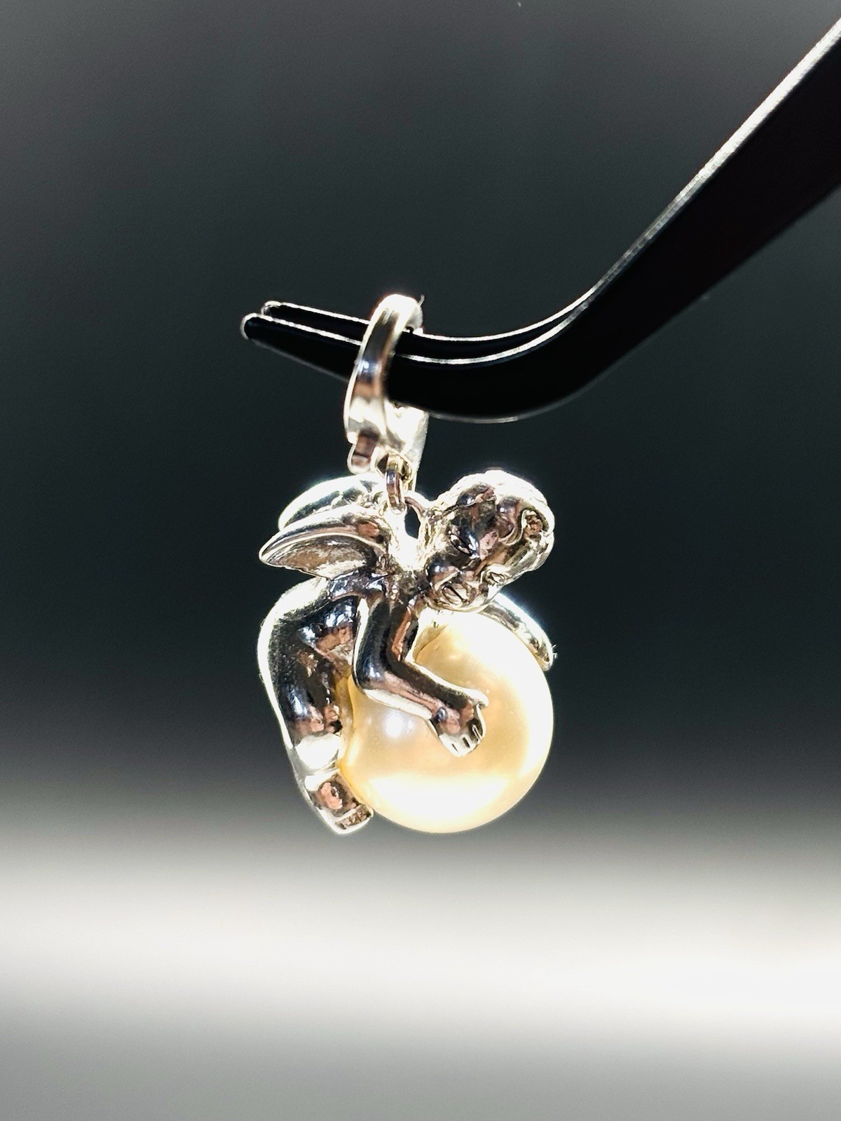 ESPRIT 925 Sterling Silver Pearl Of Guardian Angel Charm For Bracelet Necklace