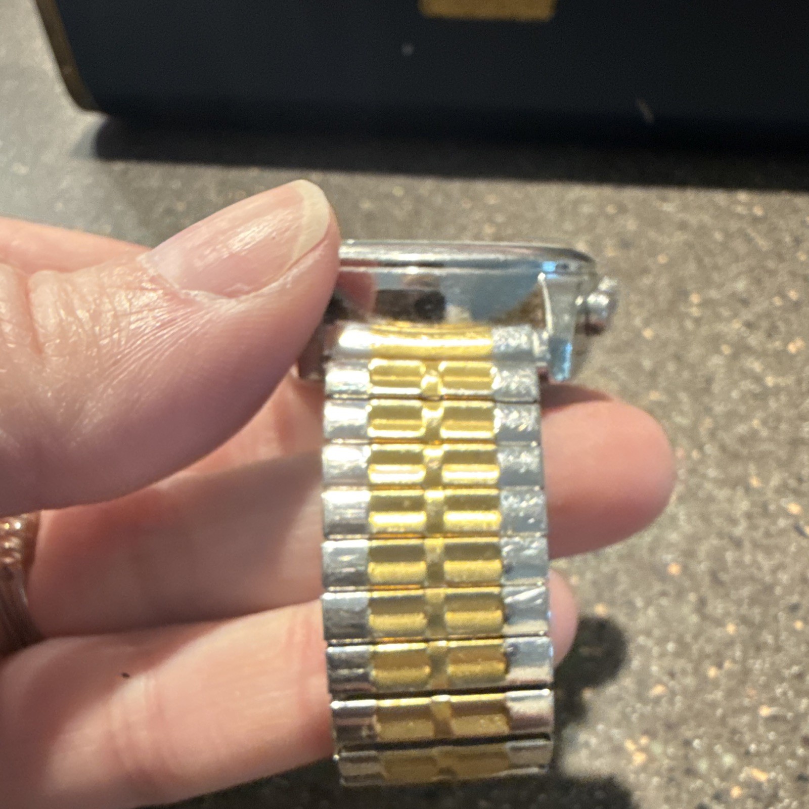 Reizen Talking Radio Controlled Watch, Low Vision Atomic Timepiece, Silver/Gold