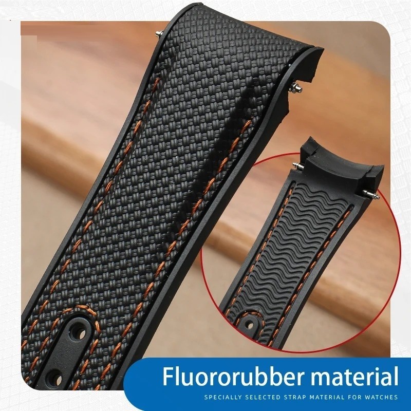 Sport Watchband Waterproof Watch Strap 21mm For Omega Planet Ocean 600 Quarter