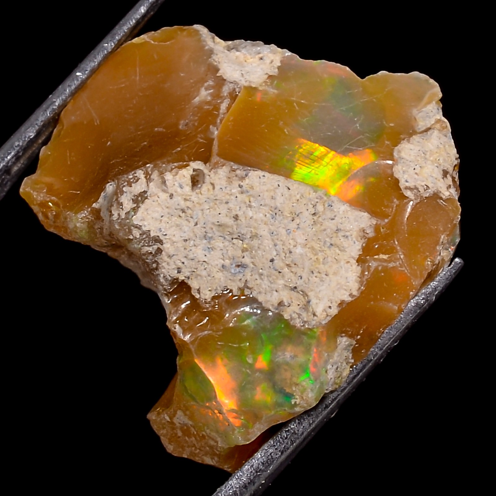 13.45 Cts Genuine Ethiopian Opal Rough Crystals Specimen Rough 15x17x12 mm FD334