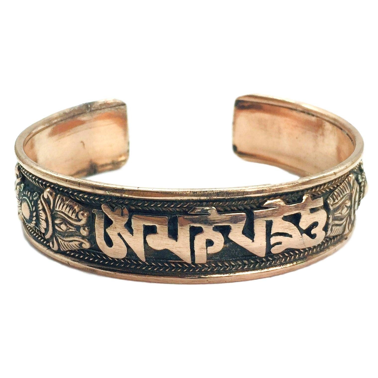 100% Pure Copper Tibetan Healing Bracelet. Unisex, Hand Made High Gauge Coppe…