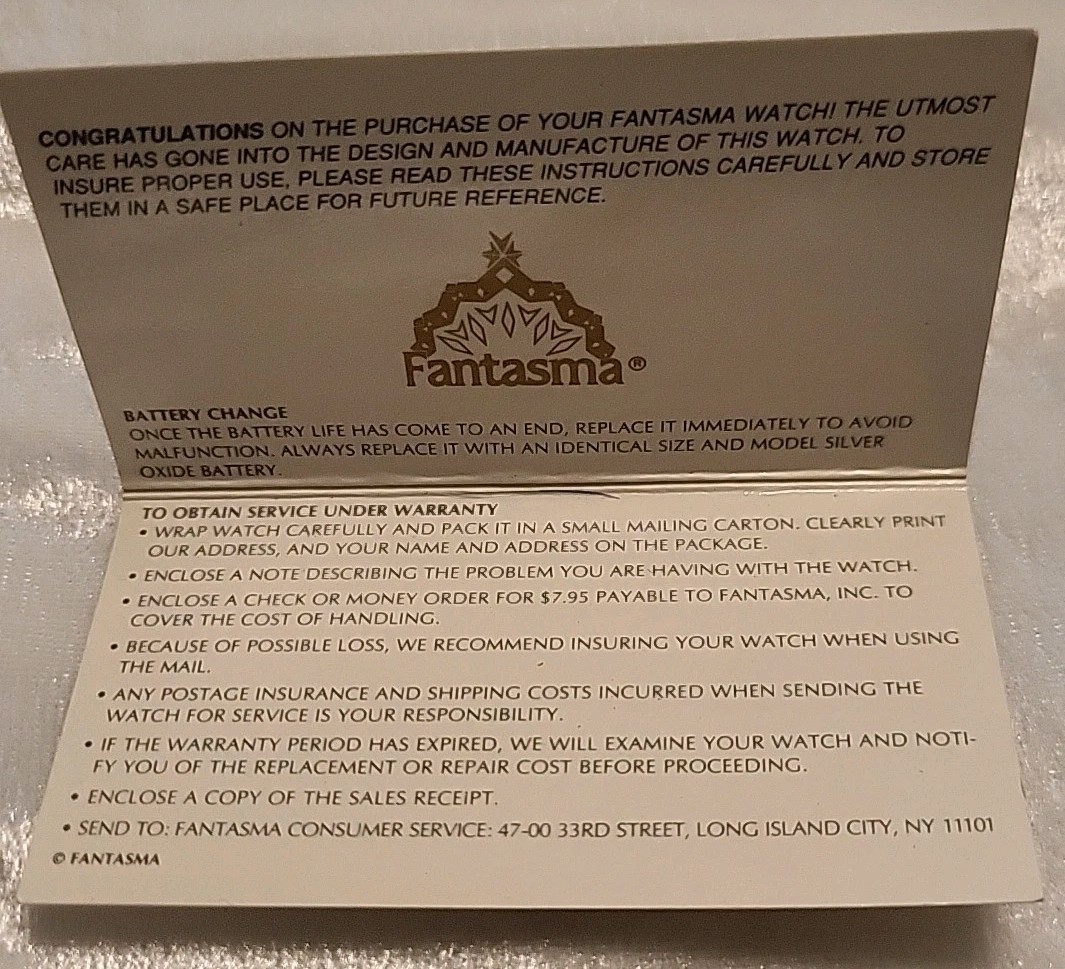 FANTASMA Micheal Graves Edition Watch for FAO SCHWARZ Classic Toy Motif RARE