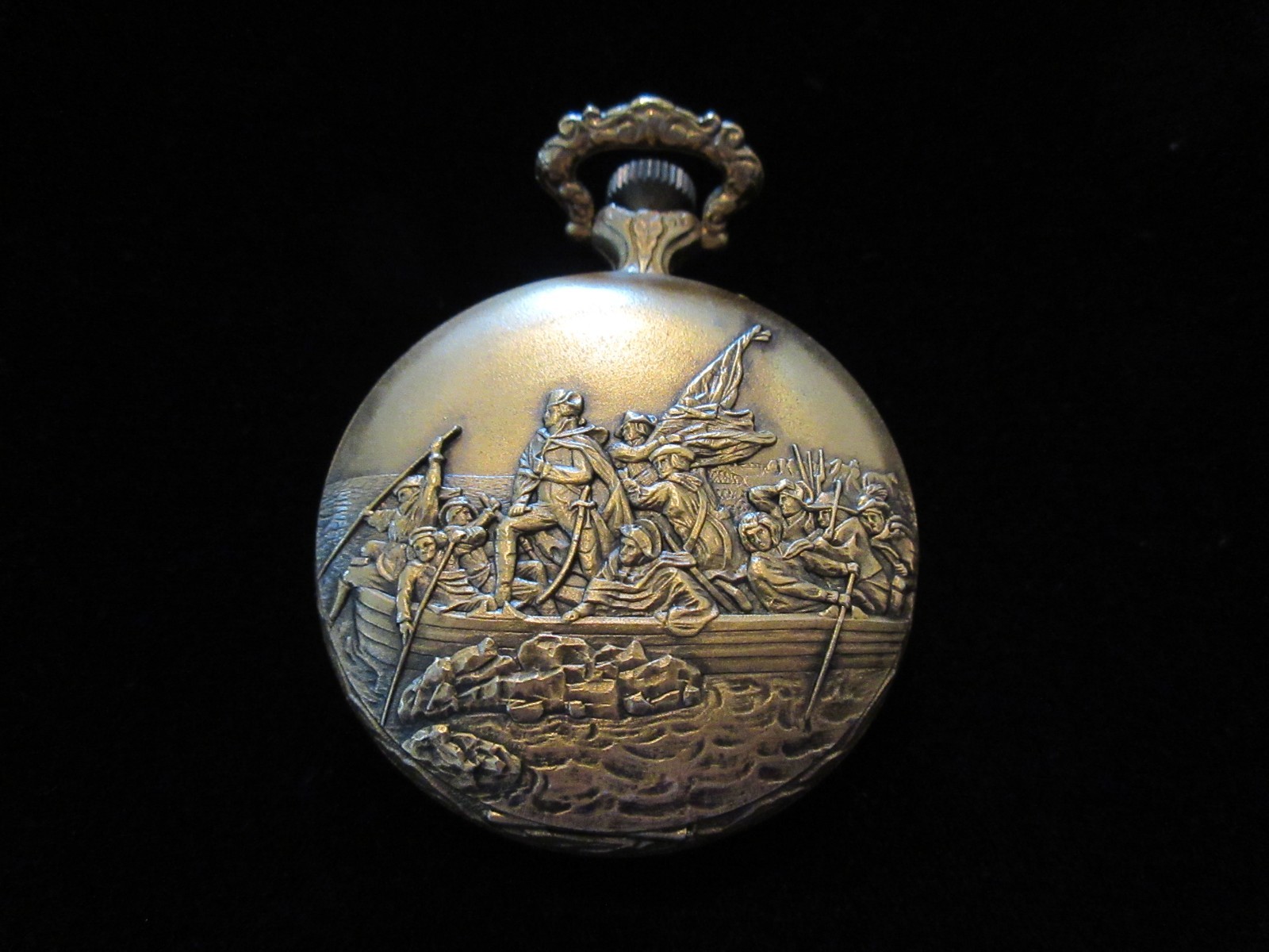 Vintage Sears Liberty Bell Ornate made in UK manual wind pocket watch 1776-1976