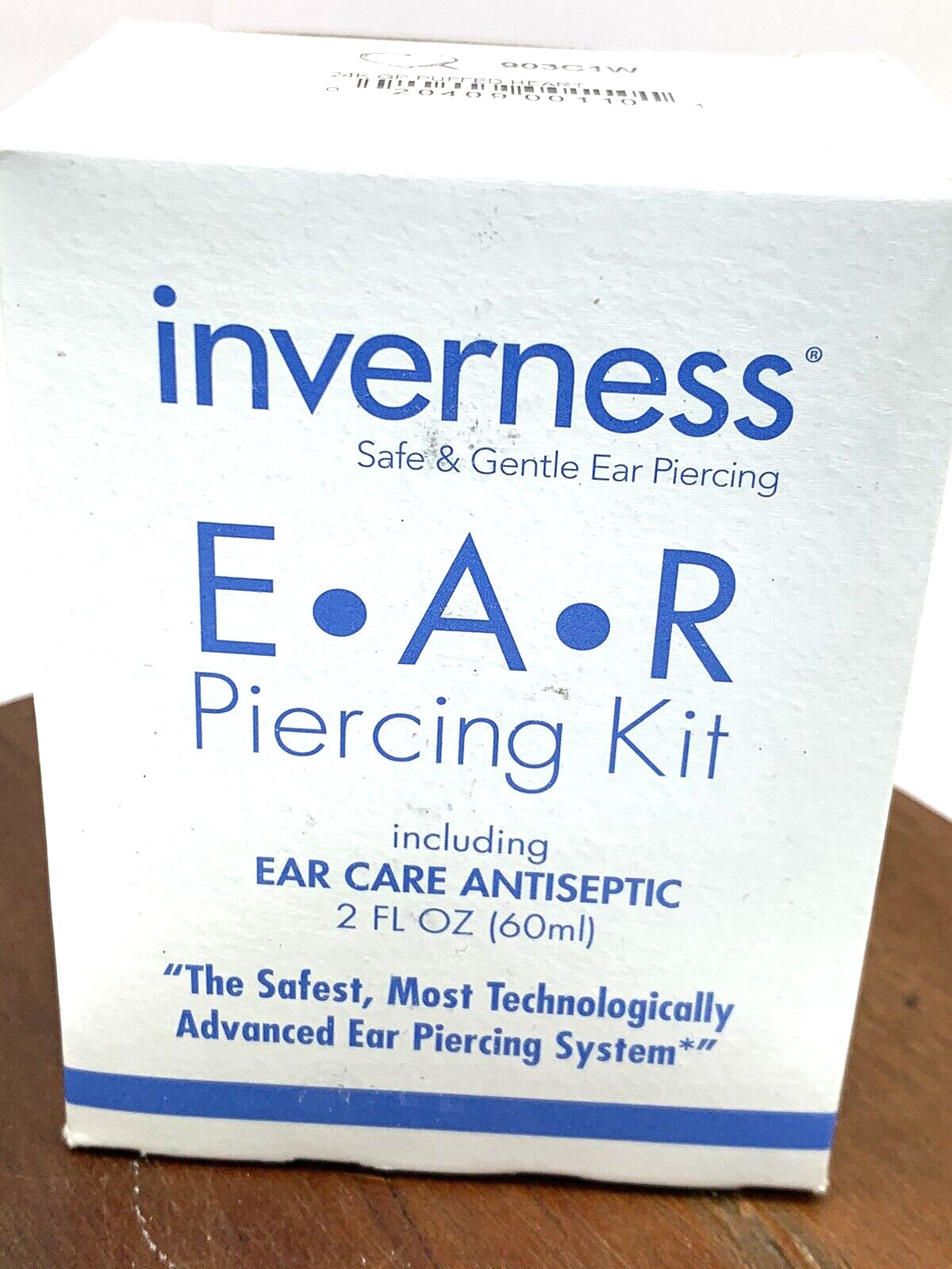Inverness Ear Piercing Home Kit 24kt Gold Plated Puffed Heart Earrings 903C1W