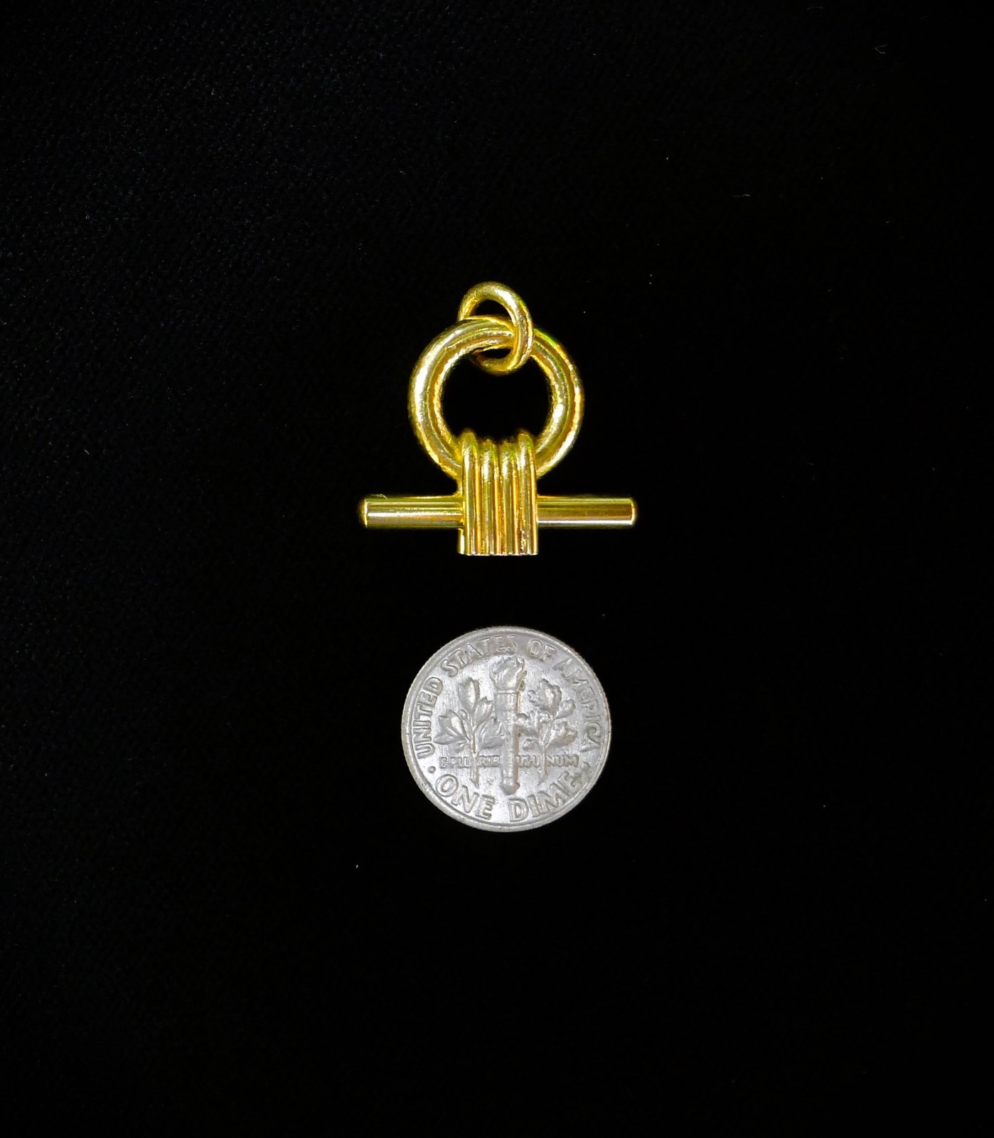 Shen solid 22ct Gold, 916/1000 fine, Solid Gold, 11.8 grams, Shen 21mm 0.8 inch