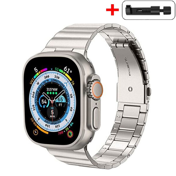 Metal Stainless Steel Watch Band Strap For Apple Watch Series 8 Ultra 49mm