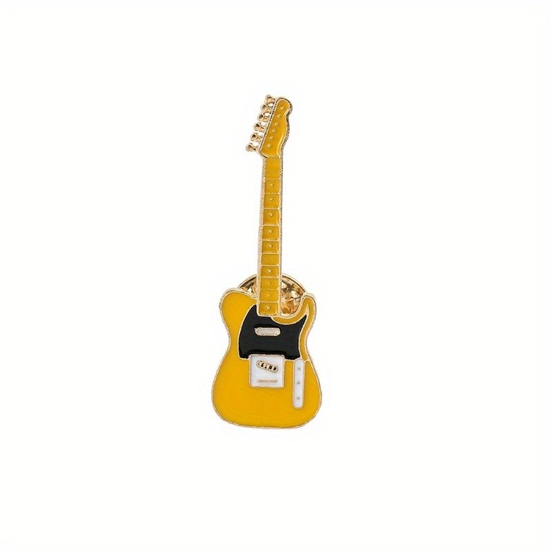 Musical Instrument Guitar Brooch Personality Trend Corsage Couple Pin Female